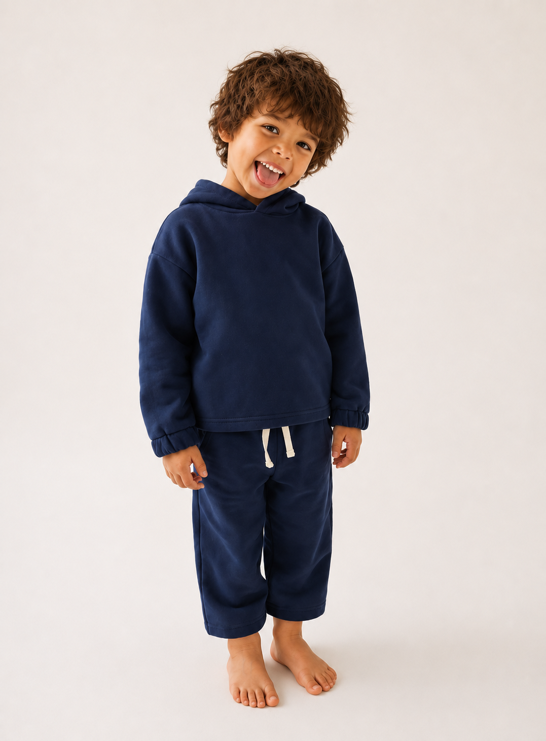 Navy Hoodie & Pants Lounge Set